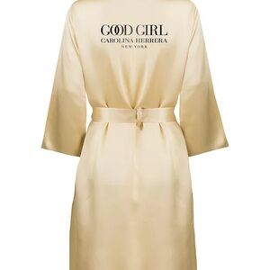 Carolina Herrera Good Girl Satin Robe - Gold